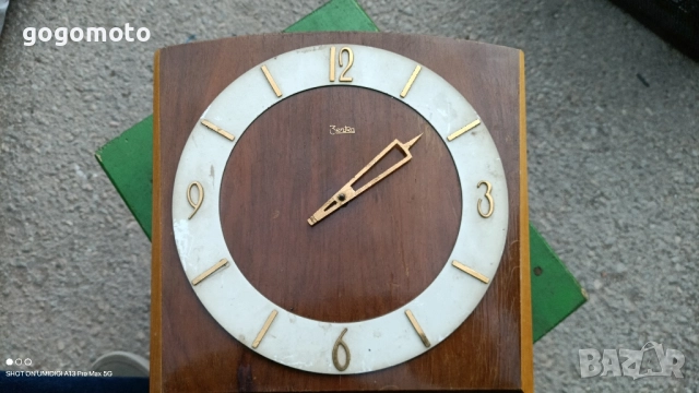 Часовник, стари, стар, антики, винтидж, арт часовник ОРИГИНАЛЕН немски, германски, GERMANY, снимка 13 - Стенни часовници - 51859280