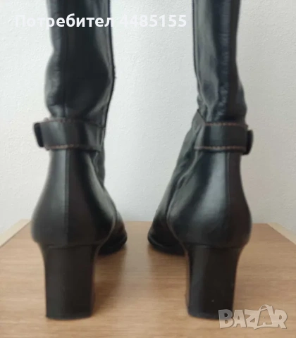 Италиански ботуши занаятчийска ръчна изработка, 37ми номер, снимка 4 - Дамски ботуши - 53072820