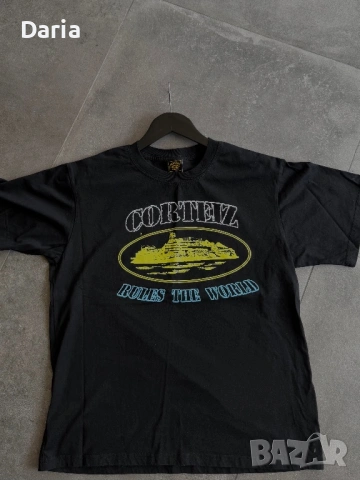 Лог от 2 броя тениски Corteiz - Rules The World, снимка 2 - Тениски - 54348117