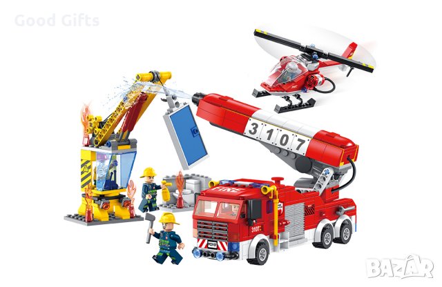 Конструктор Пожарна , 640 части, снимка 2 - Конструктори - 35017051