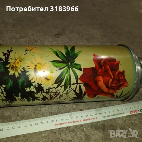 голям стар метален термос , снимка 2 - Други стоки за дома - 54306507