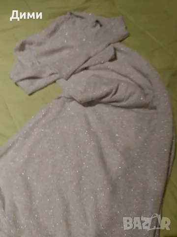 Рокля с нишки от лурекс, снимка 5 - Рокли - 47917928