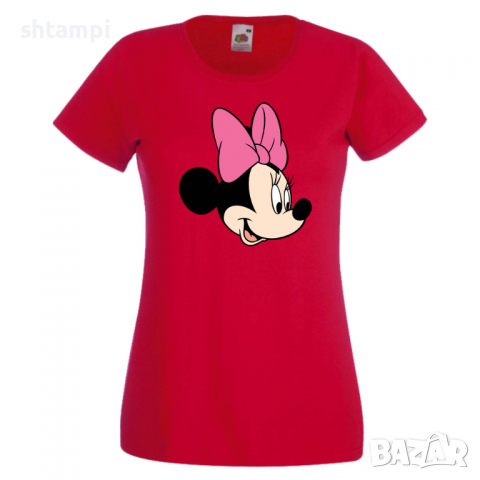 Дамска тениска Set for Couples Minnie 1 Подарък,Изненада,Рожден ден,, снимка 8 - Тениски - 36530915