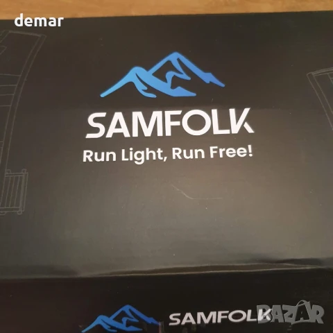 Жилетка за бягане Samfolk LED, регулируема унисекс светлоотразителна, 500 мл, XS/S (61-81 см), снимка 9 - Други спортове - 50925608