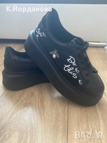 НОВИ Дамски обувки на платформа естествена кожа, снимка 3 - Дамски ежедневни обувки - 50142426