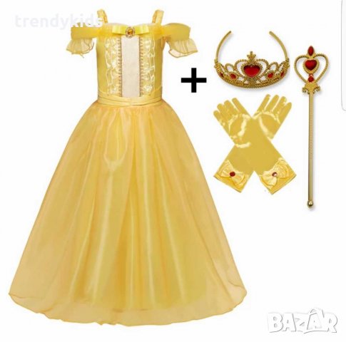 Разкошна рокля на Спящата красавица или Бел+ подарък коронка , снимка 12