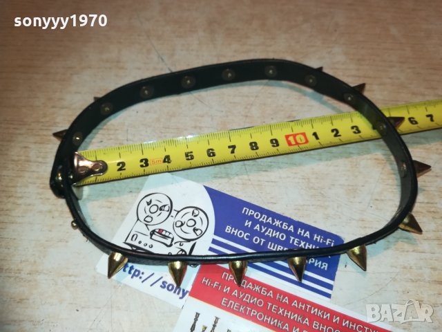 кожен нашииник с златни шипове-внос франция, снимка 6 - Колекции - 30315351