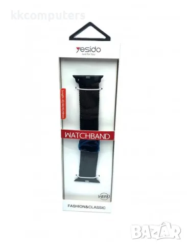Плетена каишка Yesido WB40 / Черен / за Apple Watch 42-44-45-49mm Баркод : 3131061, снимка 2 - Каишки за часовници - 55799814
