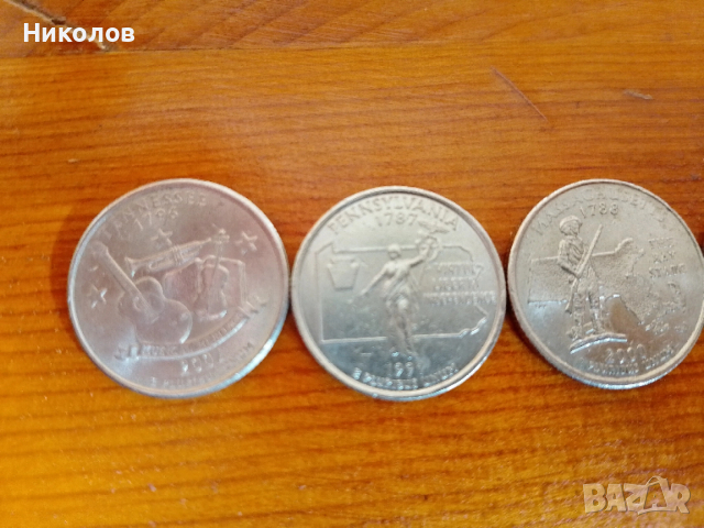 QUARTER DOLLAR "7бр к-т 5€"!+Доставка!, снимка 2 - Нумизматика и бонистика - 54131349