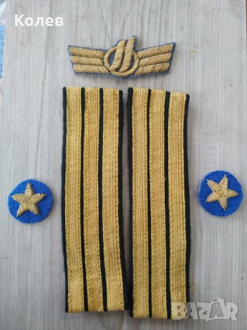 Лот кокарда , галуни и звезди БГА "Балкан", снимка 3 - Антикварни и старинни предмети - 35186918