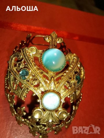 КРАСИВО СТАРИННО УКРАШЕНИЕ С КАМЪНИ, снимка 4 - Други ценни предмети - 35273957
