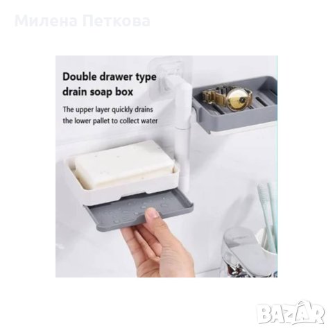 Поставка,закачалка за поставяне на сапун,хигиенни продукти и кърпа,за баня,кухня, снимка 3 - Други - 40710267