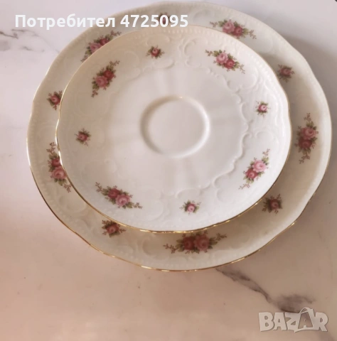 Троен порцеланов сет, снимка 3 - Чаши - 53881761