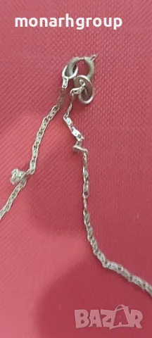 Сребърна верижка  с висулка, снимка 3 - Колиета, медальони, синджири - 49092922