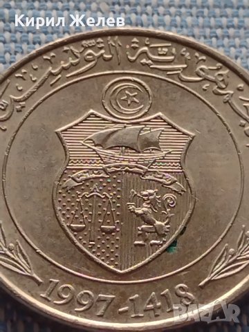 Монета 1 динар 1997г. Тунис много красива за КОЛЕКЦИЯ 41185, снимка 5 - Нумизматика и бонистика - 42803562