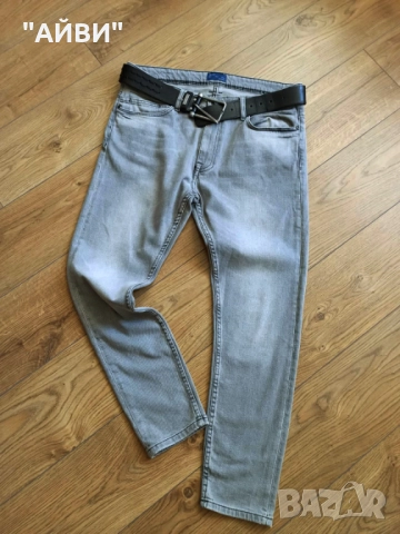 ZARA мъжки еластични дънки, снимка 6 - Дънки - 52629371