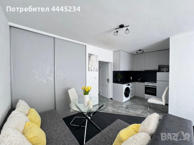 Отдава се под наем за първи път! Стилно дизайнерско студио 46 м² в Несебър, Черно море 3 БЕЗ КОМИСИО, снимка 5 - Стаи под наем - 54248686