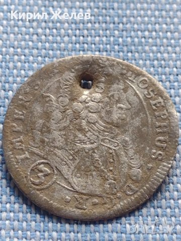 Сребърна монета 3 кройцера 1708г. Йозеф първи Прага Свещена Римска империя 13779, снимка 5 - Нумизматика и бонистика - 42872112