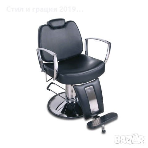 Бръснарски стол Barber - черен, снимка 1 - Бръснарски столове - 44601803