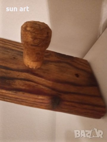 дървена закачалка с тапи от шампанско, снимка 7 - Закачалки - 37340623