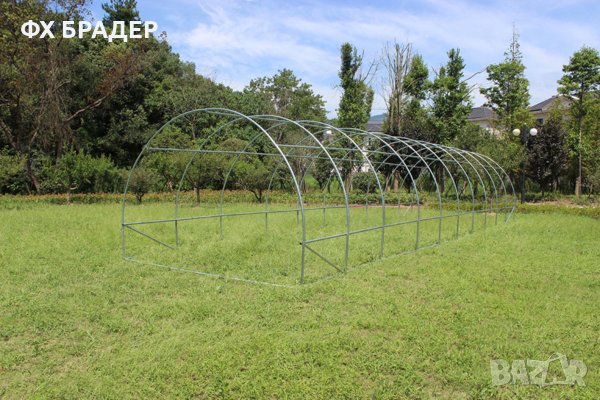 ПРОМОЦИЯ! Оранжерия тип свод 8 x 3 x 2M PREMIUM, снимка 3 - Оранжерии - 39356625