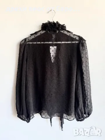 ZARA черна риза, снимка 2 - Ризи - 50153172