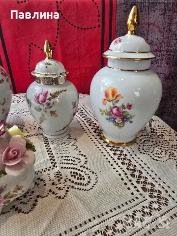 Порцеланови буркани с маркировки, снимка 4 - Антикварни и старинни предмети - 56509015