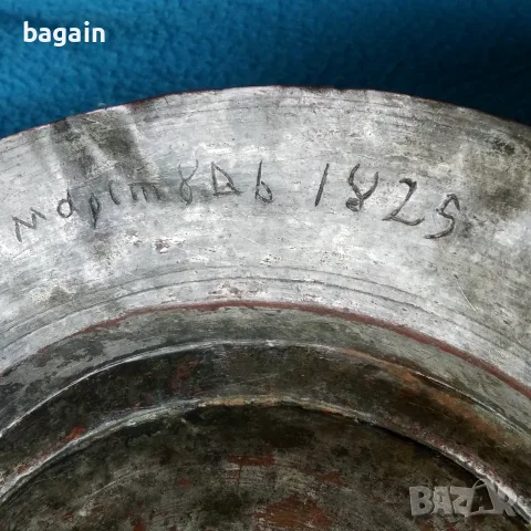 Охридь, 1825 г, чиния , снимка 3 - Антикварни и старинни предмети - 56441649
