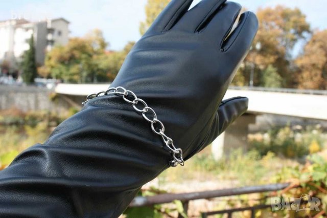 50 см дълги кожени ръкавици , снимка 5 - Ръкавици - 30770623