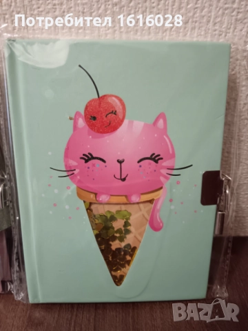 Детски тефтер с катинарче с ключета с 56 линирани листа., снимка 4 - Ученически пособия, канцеларски материали - 51885432