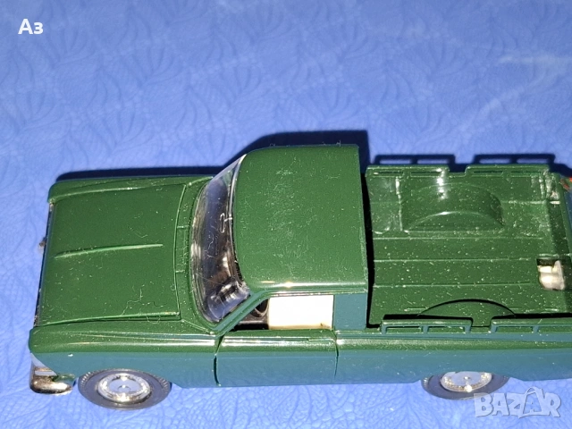 1980 година Руски метален модел Москвич А19 пикап мащаб 1:43 тъмнозелен цвят Сделано в СССР, снимка 6 - Колекции - 53223917