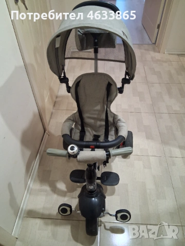 Триколка Lorelli Lucky Crew - Black & Grey, снимка 2 - Детски велосипеди, триколки и коли - 53351386