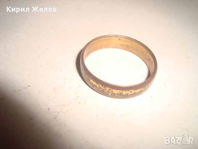 СТАРИННА МЕДНА ХАЛКА СЛЕДИ от ПОЗЛАТА РЪЧНА ИЗРАБОТКА За КОЛЕКЦИЯ 17535, снимка 3 - Антикварни и старинни предмети - 31230664