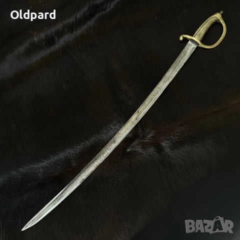 Бойна сабя (кутлас), пехотна, модел от An-IX (1802 г.),  Острие от офицерска сабя, модел 1855 г.