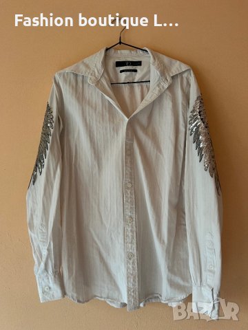 Бяла риза със сребърна крила S размер 🤍, снимка 2 - Ризи - 44326562