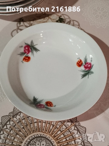 Български порцеланови чинии , снимка 3 - Чинии - 52513928