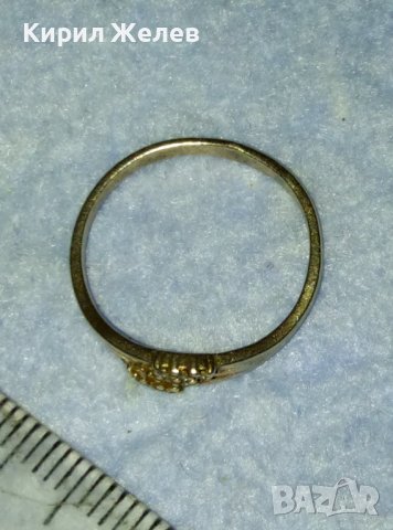 СТАРИНЕН СКЪПОЦЕНЕН с ЦИРКОНИ СРЕБЪРЕН ПРЪСТЕН с ТРИ ПЕЧАТА на МАЙСТОРА и за ПРОБАТА СРЕБРО 40065, снимка 13 - Антикварни и старинни предмети - 42474205