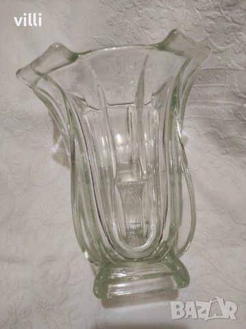 Стъклена ваза, снимка 4 - Вази - 39481209