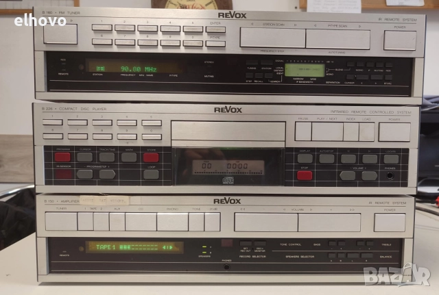 Стерео усилвател, тунер и CD REVOX, снимка 11 - Ресийвъри, усилватели, смесителни пултове - 52704260
