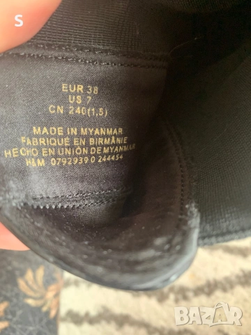 Кожени Боти  H&M 38номер , снимка 6 - Дамски боти - 53946825