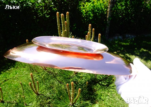 Медна фруктиера,гондола,жардениера 38 см. , снимка 5 - Антикварни и старинни предмети - 36814148