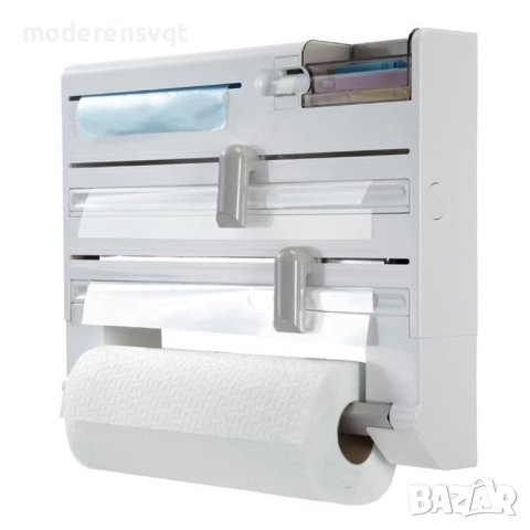 5в1 диспенсър за кухненска хартия, алуминиево и стреч фолио