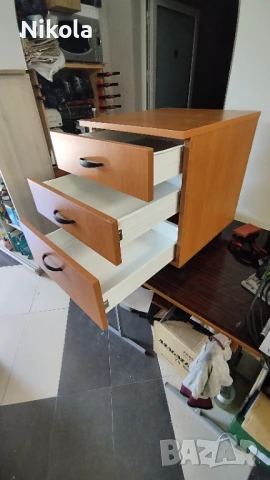 Шкафче на колела за бюро - контейнер с три чекмеджета 46,5/51,5/55, снимка 4 - Шкафове - 51099144