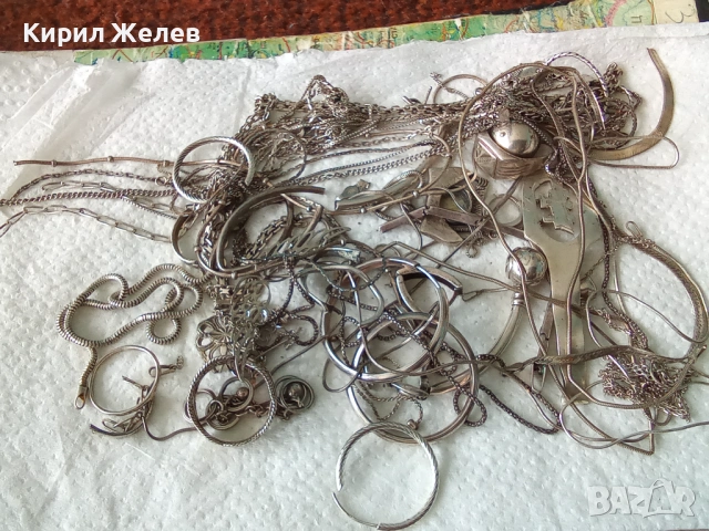 100 грама сребърни накити за поправка за реставрация за части или за материал 45360, снимка 7 - Колиета, медальони, синджири - 54212571