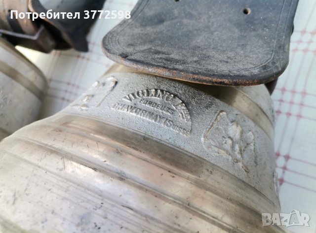 Големи швейцарски камбани от сребро и мед, снимка 9 - Антикварни и старинни предмети - 44430534