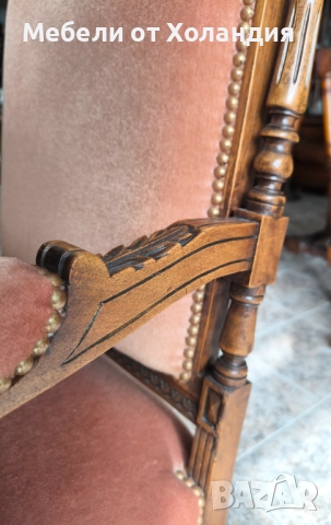 Кресло Луи 16-ти, снимка 6 - Дивани и мека мебел - 52053830