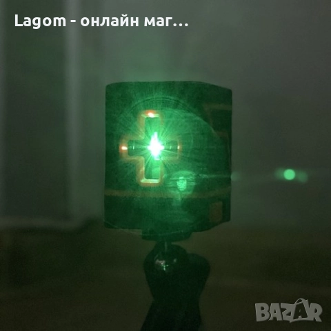 Лазерен нивелир с кръстосан лазер Bigstren, самонивелиращ се, зелен, 15x14x10cm, снимка 4 - Други инструменти - 52562560