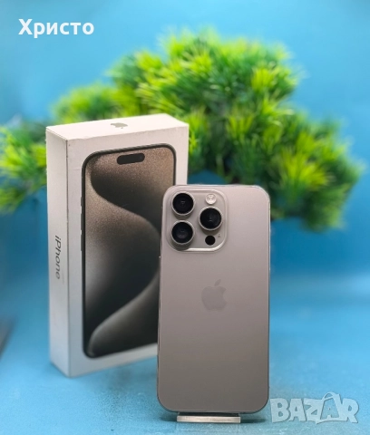 Apple iPhone 15 Pro, 128GB, 5G, Natural Titanium  , снимка 5 - Apple iPhone - 52808871