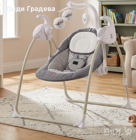 Електрическа люлка за бебе Zizito Hana, снимка 2 - Детски люлки - 54106330