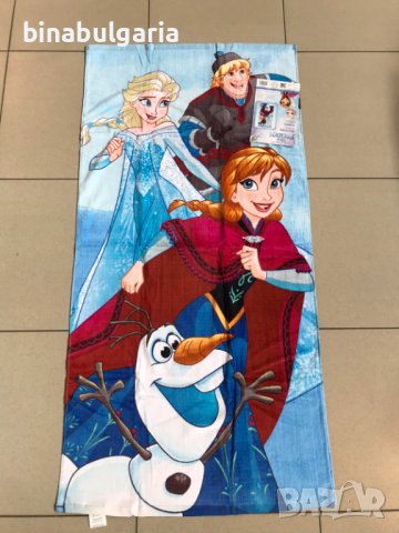 Детски кърпи за плаж или за къпане модел " Frozen " " Замръзналото кралство " “Елза и Ана”, снимка 1 - За банята - 14614001